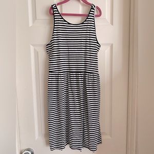 Old Navy Girls XL 14 PLUS Black & White Stripe Dress